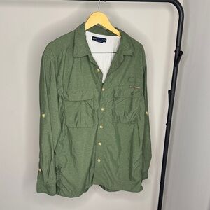 Exofficio Lightweight Olive Green Shirt-Jacket